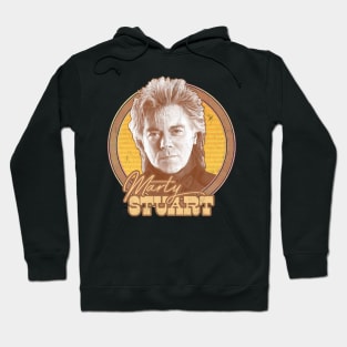 Marty Stuart / Faded-Look Country Fan Art Design Hoodie